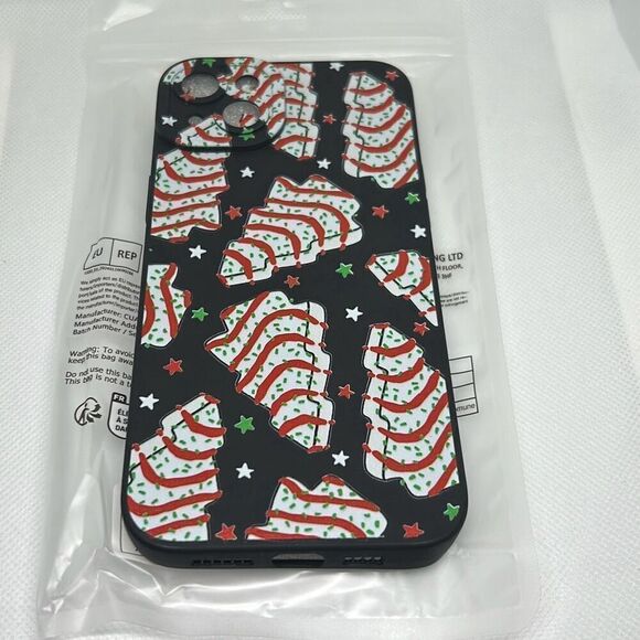 iPhone 14 Plus Phone Case Christmas Tree Snack Cake - Picture 1 of 2